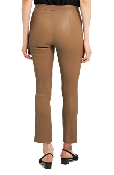 Shop Theory Slim Fit Crop Pants In Truffle