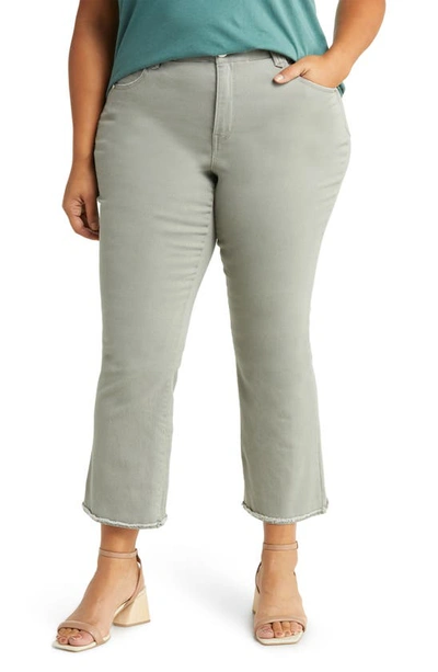 Shop Wit & Wisdom 'ab'solution Mid Rise Crop Pants In Deep Seagrass
