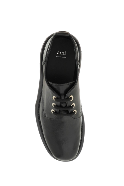 Shop Ami Alexandre Mattiussi Ami Paris Derby Shoes In Black