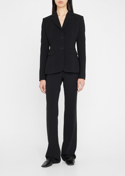 Shop Altuzarra Serge Tailored Flare Pants In Black