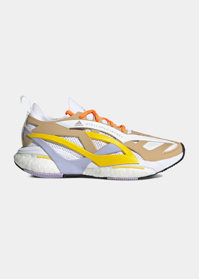 Shop Adidas By Stella Mccartney Solarglide Colorblock Runner Sneakers In Gum