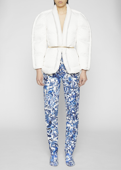 Dries Van Noten Vilsa Padded Short Jacket In White | ModeSens