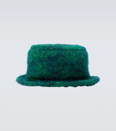 Marni Men's Gazebo Mohair-blend Bucket Hat In Gazebo