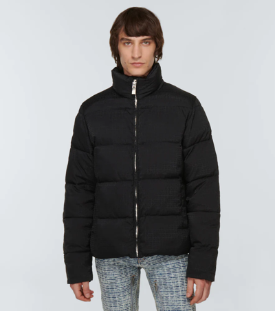 Shop Givenchy 4g Zip Down Jacket In Black