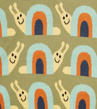 Stella Mccartney Jacquard Cotton Sweater In Multicolor