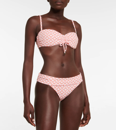 Shop Heidi Klein Antigua Printed Bikini Top In Arabian Sunset