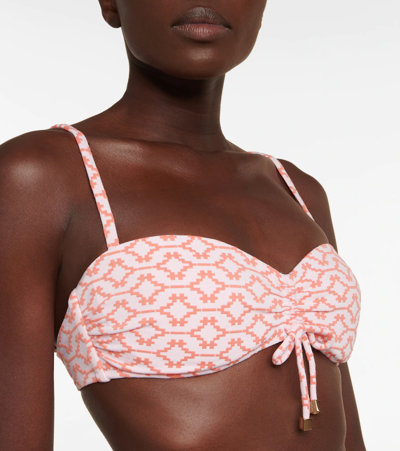 Heidi Klein Antigua Printed Bikini Top In Arabian Sunset