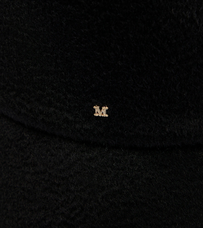 Max Mara Fiducia Logo Bucket Hat In Nero