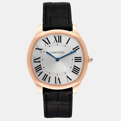Pre-owned Cartier Wgnm0006 Men's Wristwatch 38 Mm In Silver