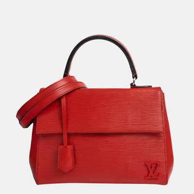 Red Louis Vuitton Epi Cluny Shoulder Bag