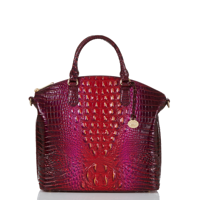 Shop Brahmin Large Duxbury Satchel Ruby Ombre Melbourne