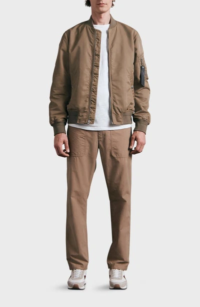 Rag & Bone Icons Manston Recycled Nylon Bomber Jacket In Armygrn
