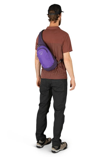 Shop Osprey Daylite Sling Backpack In Dream Purple