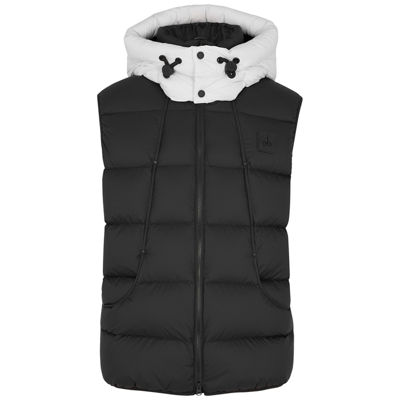 Shop Moose Knuckles Bushwick Black Quilted Shell Gilet