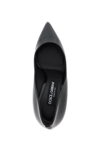 Shop Dolce & Gabbana Patent Leather Pumps In Black