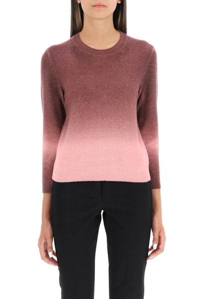 Shop Tory Burch Dip-dye Cashmere Sweater In Multicolor