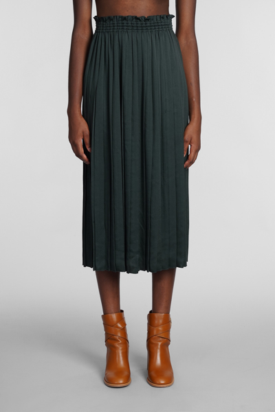 Witchery green pleated skirt cheap