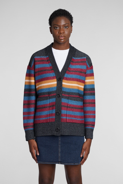 Shop See By Chloé Cardigan In Multicolor Wool