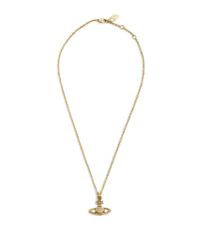 Shop Vivienne Westwood Gold-plated Mayfair Bas Relief Orb Pendant Necklace