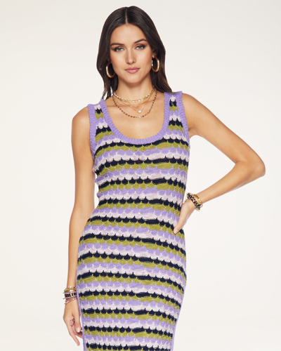 Shop Ramy Brook Nori Midi Sweater Dress In Bright Jasmine