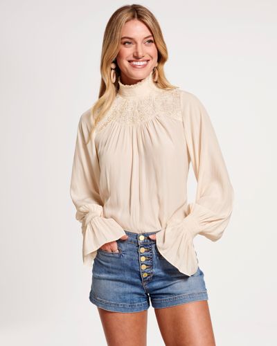 Shop Ramy Brook Eclipse Long Sleeve Blouse In Linen