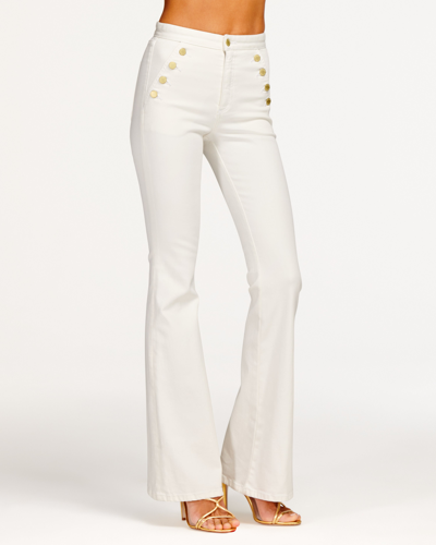 Shop Ramy Brook Helena High-rise Flare Jean In White
