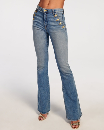 Shop Ramy Brook Helena High-rise Flare Jean In Soho Wash