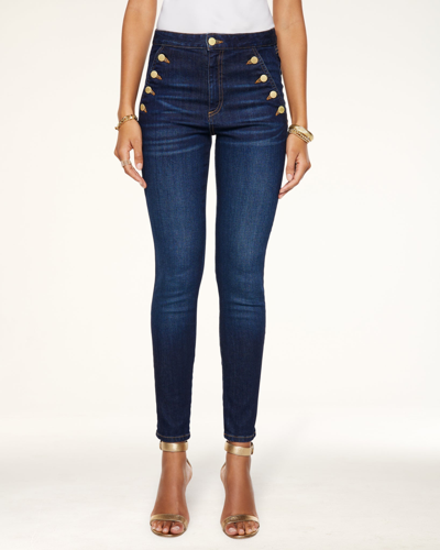 Shop Ramy Brook Helena High-rise Skinny Jean In Dark Rinse