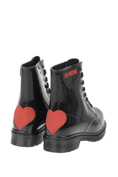 Shop Moschino Women's Black Other Materials Ankle Boots