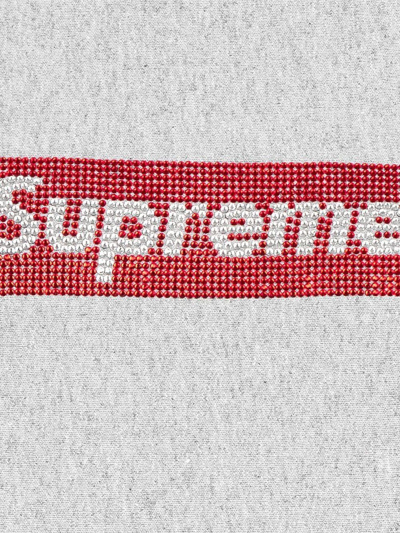 Supreme Box Logo Swarovski Hoodie Red Supreme Swarovski Box Logo
