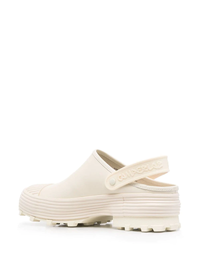 Camperlab Leather Chunky Mules In White