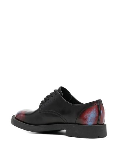 Camperlab Distressed-effect Leather Lace-up Shoes In Black
