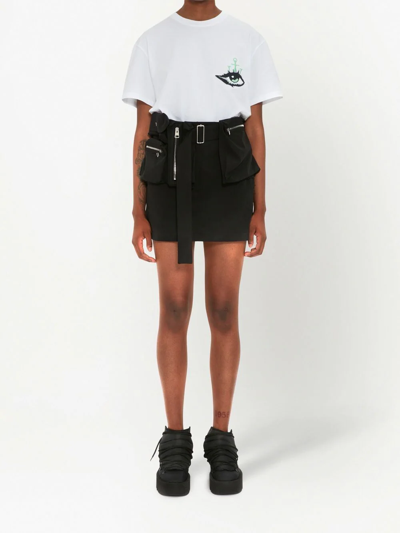 Jw Anderson Zip-detail Miniskirt In Schwarz