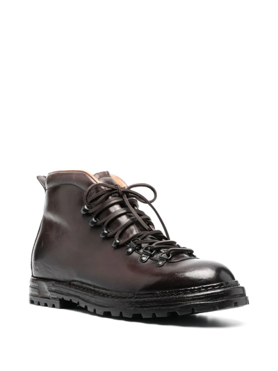 Officine Creative Artik Ankle Boots In Braun
