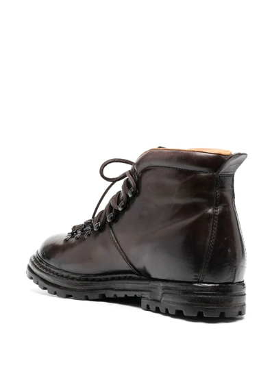 Officine Creative Artik Ankle Boots In Braun