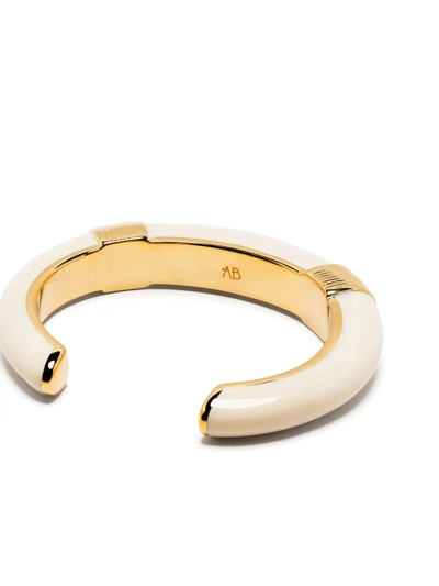 Aurelie Bidermann Panelled Cuff Bracelet In Gold