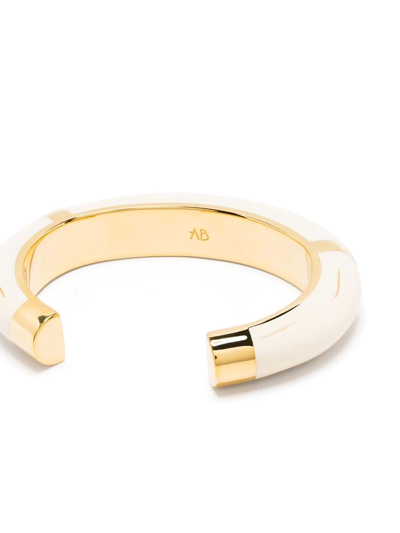 Aurelie Bidermann Caftan Moon Bangle Bracelet In Gold