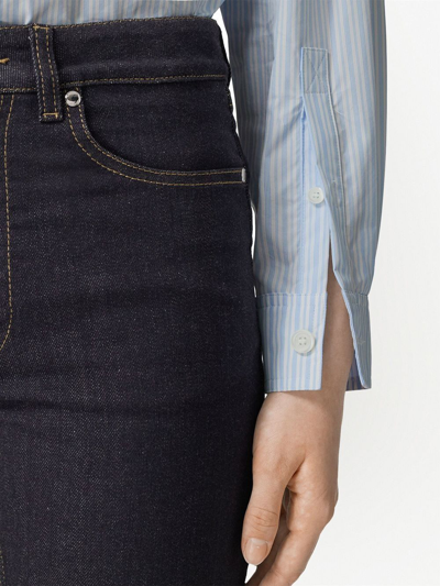 Burberry Mid-rise Skinny Jeans In Blau