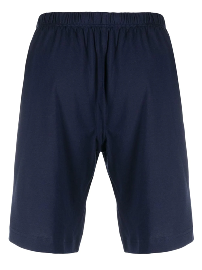 Polo Ralph Lauren Polo Pony Cotton Track-shorts In Blau