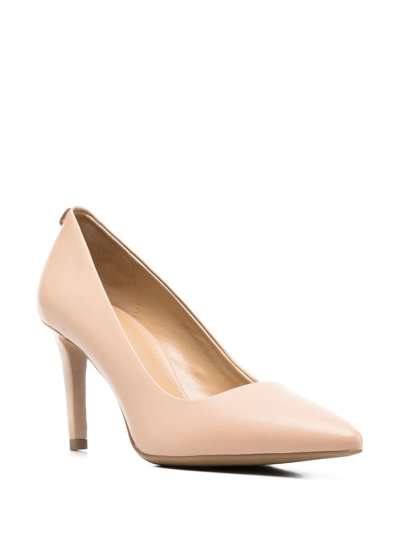 Shop Michael Kors Dorothy Pointed-toe Pumps In Nude