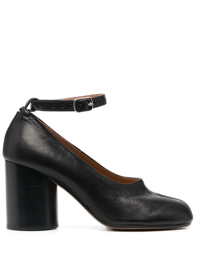 Shop Maison Margiela Tabi Ankle-strap Pumps In Schwarz