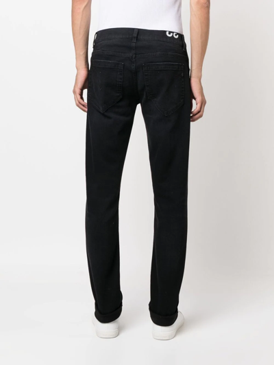 Dondup Slim-cut Denim Jeans In Schwarz