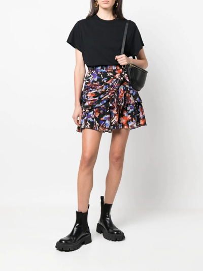 Iro Tabitha T-shirt In Black Cotton In Schwarz