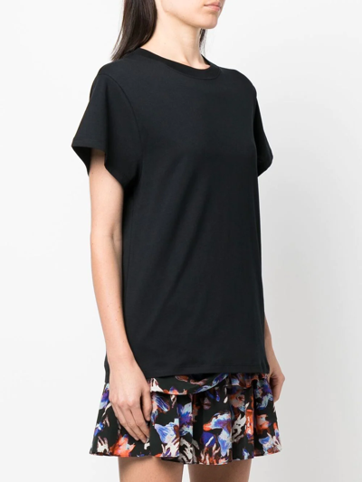 Iro Tabitha T-shirt In Black Cotton In Schwarz