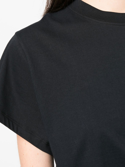 Iro Tabitha T-shirt In Black Cotton In Schwarz
