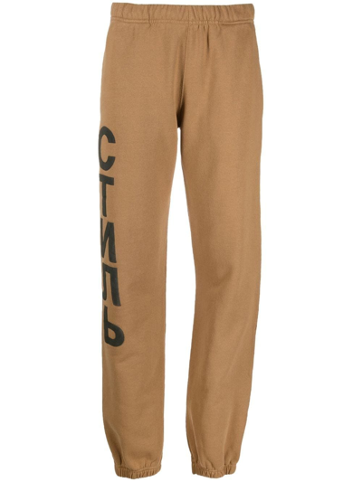 Shop Heron Preston Logo-print Track Pants In Braun