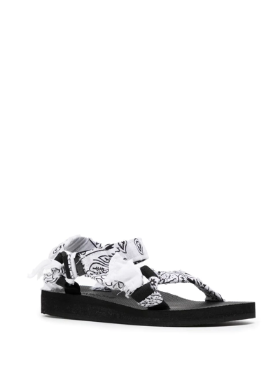 Shop Arizona Love Trekky Bandana Strappy Sandals In Weiss