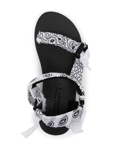 Shop Arizona Love Trekky Bandana Strappy Sandals In Weiss