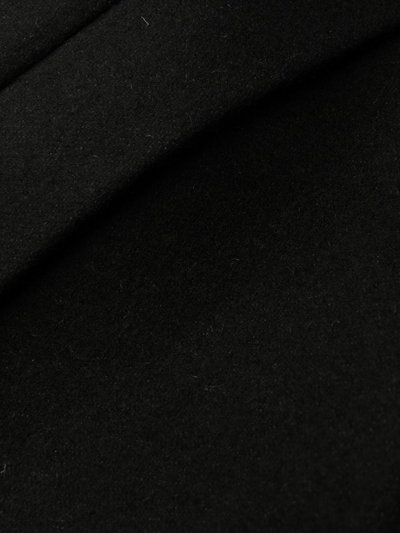 Givenchy Double Face Wool Blend Belted Zip Coat In Black
