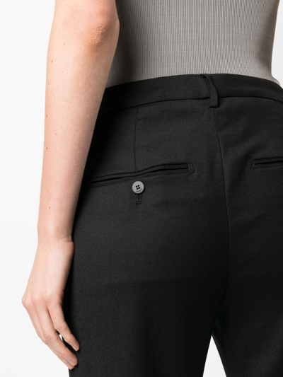 Dondup Cropped Chino Trousers In Schwarz